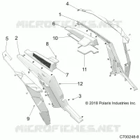CARROZZERIA POSTERIORE FENDERS AND BEZELS- Z23N4E99A/99B (C700248-8)