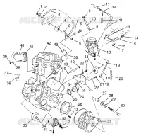 MONTAGGIO DEL MOTORE Magnum 4X4 W97AC42A, Swedish Magnum 4X4 S97AC42E and Norweg (4940834083A009)