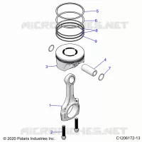ENGINE, PISTONE &amp; ROD