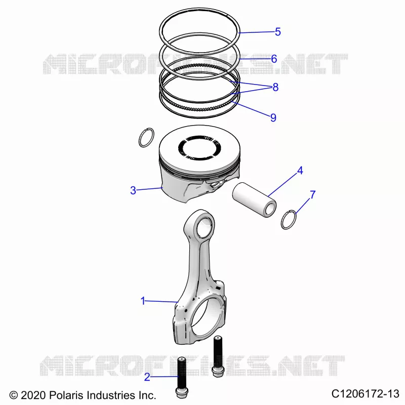 ENGINE, PISTONE & ROD