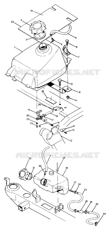 MONTAGGIO SERBATOIO CARBURANTE 350 2X4 / W927539 (4922882288009A)