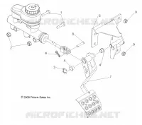 FRENOS, PEDAL and CILINDRO PRINCIPALE MOUNTING