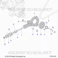 TRASMISSIONE, CHAIN TENSIONER AND SPROCKET