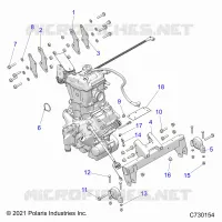 ENGINE, TRASMISSIONE MOUNTING &amp; LONG BLOCK
