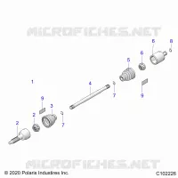 TRASMISSIONE, REAR DRIVE SHAFT