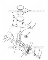 ALBERO MOTORE AND PISTON ASSEMBLY (4916331633032A)