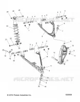 SUSPENSION, CONTROL ARMS, SHOCK MNTG, AND SPINDLE