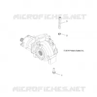 TRASMISSIONE, GEARCASE MOUNTING, FRONT