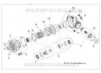 TRASMISSIONE, FRONT SCATOLA DEGLI INGRANAGGI INTERNALS 1332842