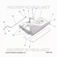 SISTEMA DI ALIMENTAZIONE CARBURANTE, FUEL TANK ASM.