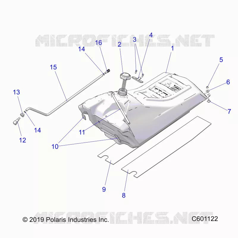 SISTEMA DI ALIMENTAZIONE CARBURANTE, FUEL TANK ASM.