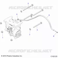 TRASMISSIONE, GEARCASE MOUNTING, REAR