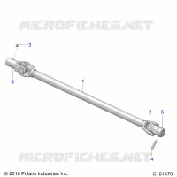TRASMISSIONE, PROP SHAFT, FRONT