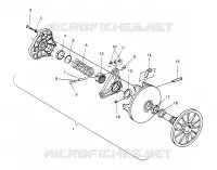 TRASMISSIONE FRIZIONE ASSEMBLY 500 CARB 0962764, 500 CARB SKS 0962564,  500 CARB SKS (4931873187C006)