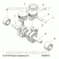 ENGINE, PISTON AND CRANKSHAFT