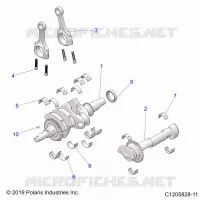 ENGINE, ALBERO MOTORE AND BEARINGS