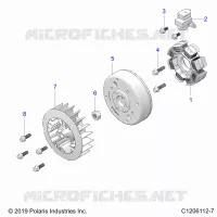 ENGINE, STATOR AND FLYRUOTA
