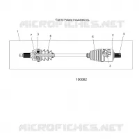 TRASMISSIONE, DRIVE SHAFT, FRONT (FROM 2/16/16)