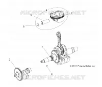 ENGINE, ALBERO MOTORE, PISTON AND BALANCE SHAFT