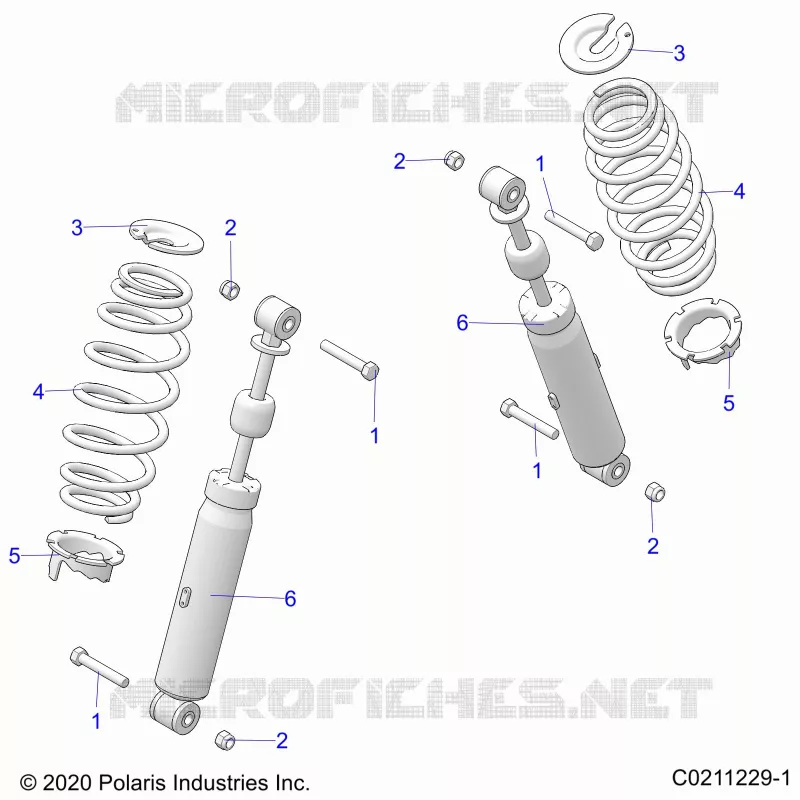 SOSPENSIONE POSTERIORE SHOCK AND MOUNTING