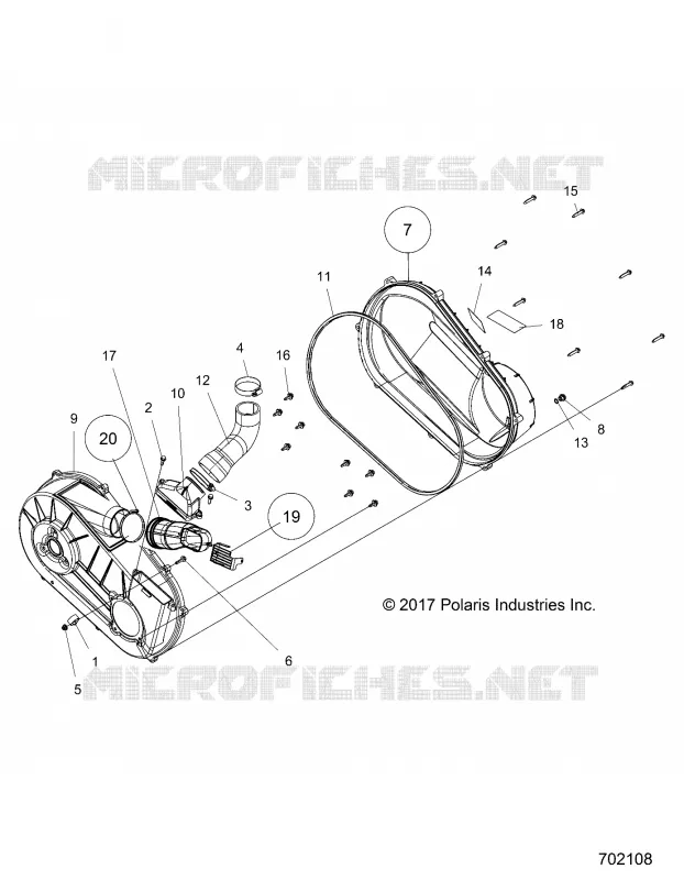 DRIVE TRAIN, COPERCHIO FRIZIONE AND DUCTING