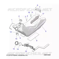 SISTEMA DI ALIMENTAZIONE CARBURANTE, FUEL TANK ASM.