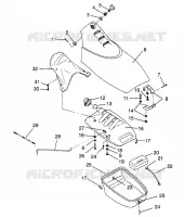 FRONT VANO SLX 780 B964287 and  Intl. SLX 780 I964287 (4937443744A008)