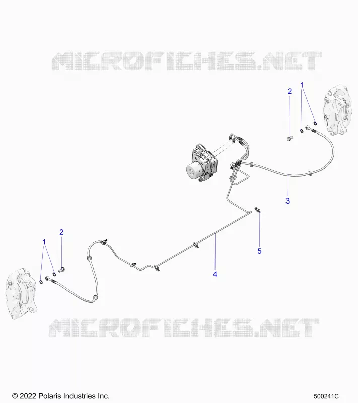 FRENO ANTERIORE BRAKE LINE