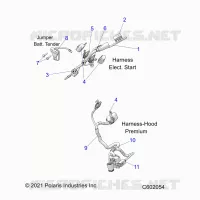 ELETTRICO, WIRE HARNESS, HOOD, ELEC. START