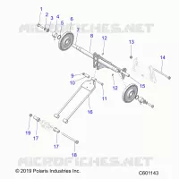 SUSPENSION, POSTERIORE COPPIA ARM