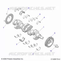 ENGINE, ALBERO MOTORE AND BEARINGS