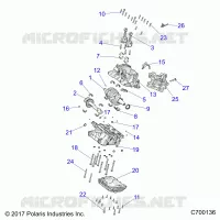 ENGINE, CRANKCASE AND ALBERO MOTORE