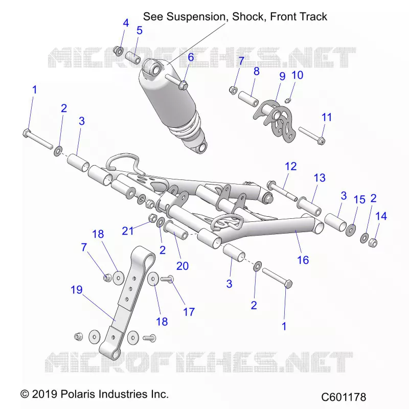 SUSPENSION, ANTERIORE COPPIA ARM
