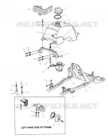 CARBURANTE TANK AND CARBURATORE MOUNTING