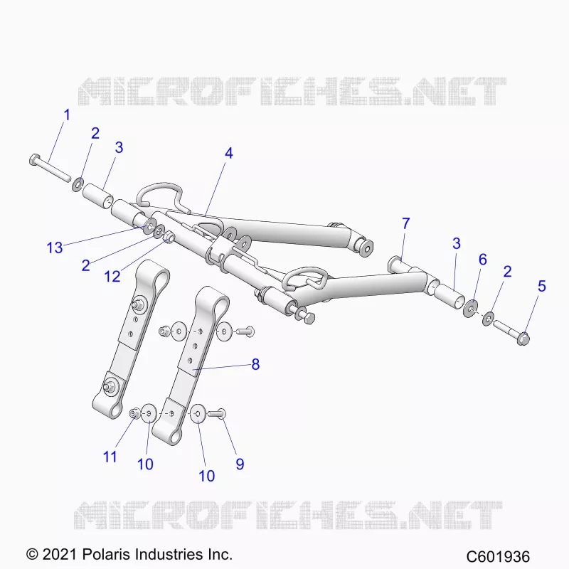 SUSPENSION, ANTERIORE COPPIA ARM