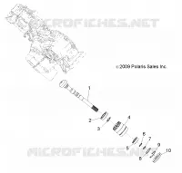 TRASMISSIONE, PRINCIPALE SCATOLA INGRANAGGI OUTPUT SHAFT