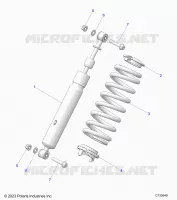 SUSPENSION, REAR SHOCK MONTAGGIO