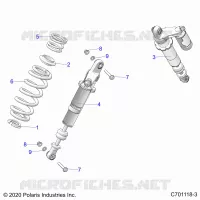 SUSPENSION, REAR SHOCK MONTAGGIO