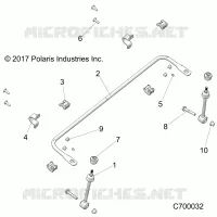 SUSPENSION, FRONT BARRA DI STABILIZZAZIONE