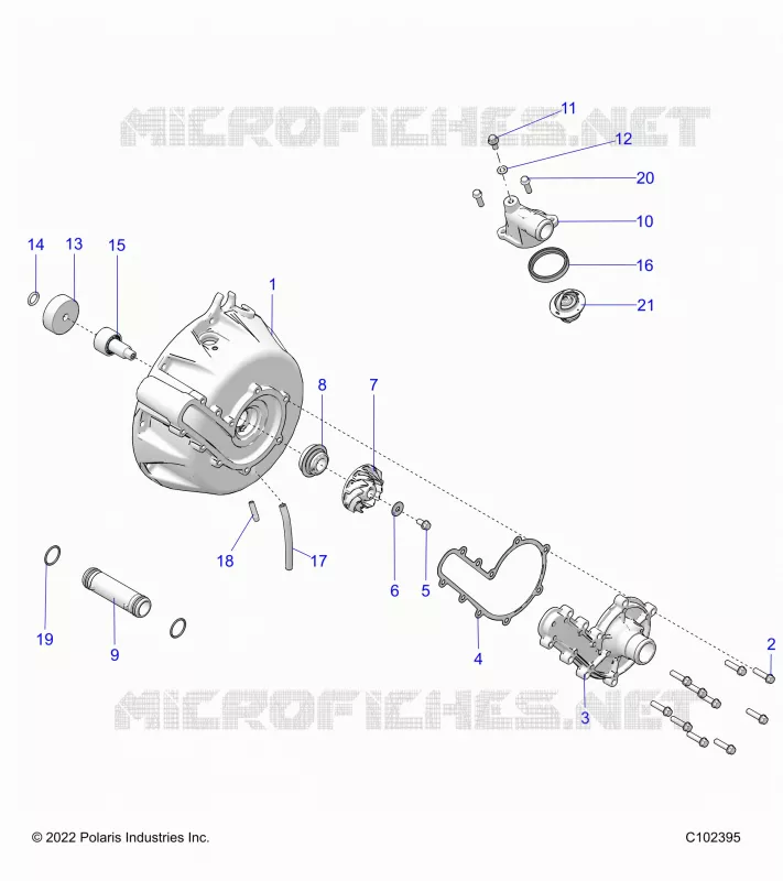 ENGINE, SISTEMA DI RAFFREDDAMENTO AND WATER PUMP