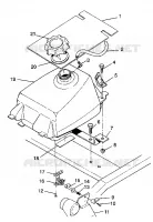 MONTAGGIO SERBATOIO CARBURANTE 6X6 350L S938739 (4924362436008A)