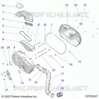 TRASMISSIONE, CLUTCH COVER AND DUCTING
