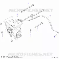 TRASMISSIONE, GEARCASE MOUNTING, REAR