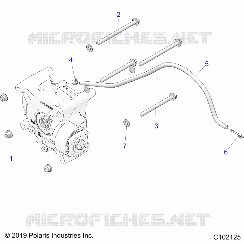 TRASMISSIONE, GEARCASE MOUNTING, REAR