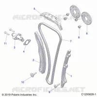 CAM CATENA AND TENSIONER