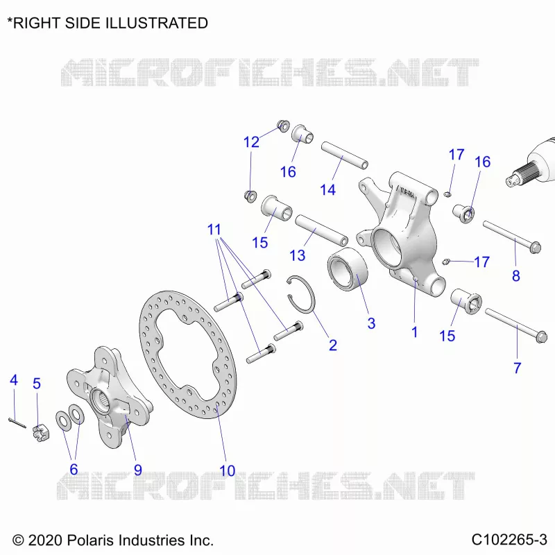 SOSPENSIONE POSTERIORE HUBS, CARRIER AND BRAKE DISC