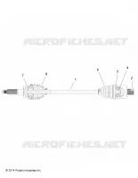 DRIVE TRAIN, POSTERIORE DRIVE SHAFT (TO 7/3/2017)