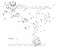 FRENOS, PEDAL and CILINDRO PRINCIPALE MOUNTING