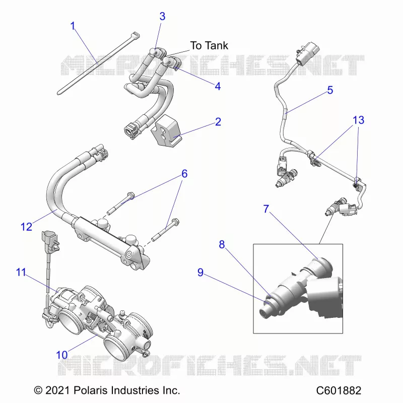 SISTEMA DI ALIMENTAZIONE CARBURANTE, RAIL, LINES AND THROTTLE BODY