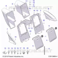 CARROZZERIA POSTERIORE STORAGE COMPARTMENTS